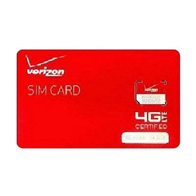 Verizon Wireless 4G LTE Certified MICRO/3FF SIM Card Lot of 10